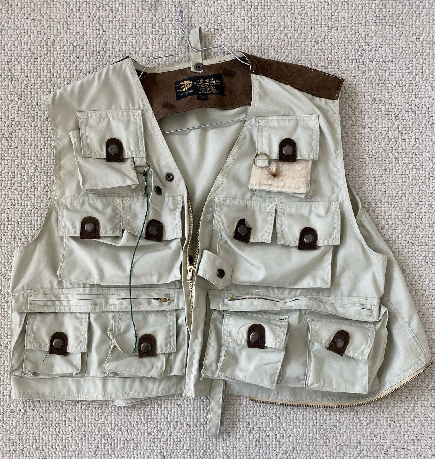 Vintage Olympic International Fly Fishing Vest Size L