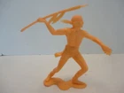 Vintage Marx Plastic Indian Figure 6" Tall w/ Spear 1964