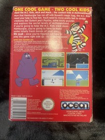 McDonaldland, NES console, vintage Boxed Nintendo game McDonalds