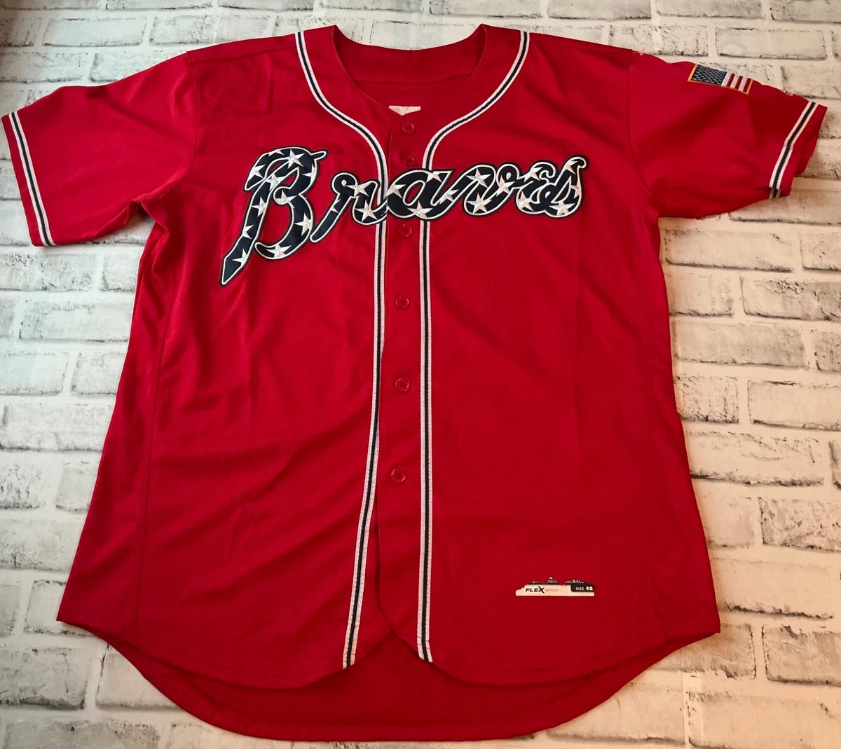 Majestic Atlanta Braves Red MLB Fan Apparel & Souvenirs for sale