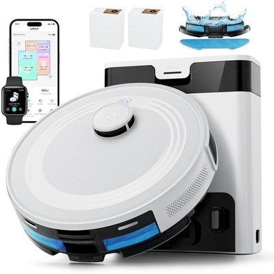 Lefant LiDAR Robot Vacuum and Mop, 90-Day Self-Emptying, 190° PSD Obstacle Av...