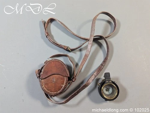 WW 1 British Military Officers Compass Barkers Pat dated 1918