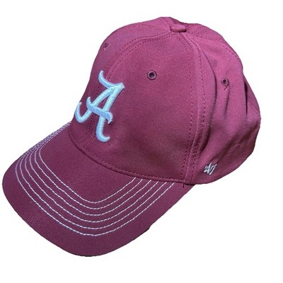 Alabama Crimson Tide NCAA 47 Brand Red and White Men's Stretch Fit Hat Bama