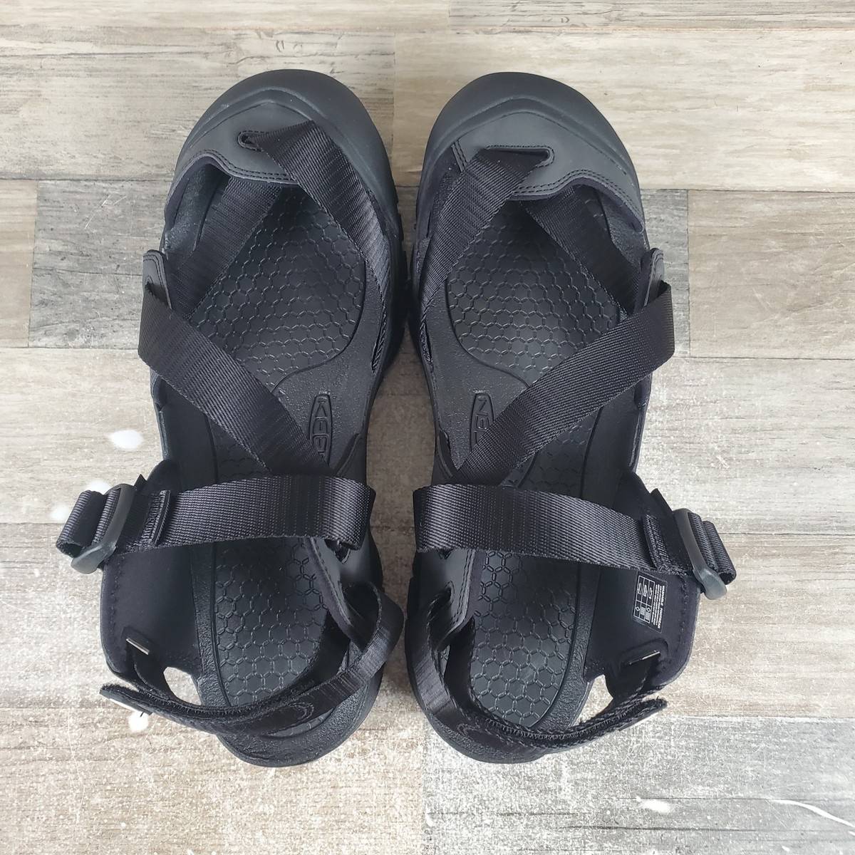 KEEN Zerraport Trail Men\'s 11 Timberwolf/Black Hybrid Hiking Sandals 1026094 Keen ZERRAPORT Timberwolf/Black Men 9.5 Sandals: All Terrain  main image 2