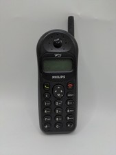  UNTESTED Vintage Philips GSM TCD138/BB Savy Black, VTG Untested No Charger