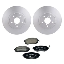 Hella Front Rotors Low-Met Disc Brake Pad Kit For Saab 9-2X Linear 2.5i
