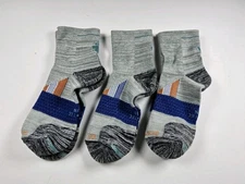 Bombas Hex-Tec Run Athletic Quarter Socks Lot Of 3 Pairs Size L