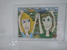 James Rizzi 3D Handsigniert Handnummeriert SAIL AWAY Boot Kreuzfahrt Urlaub 1997