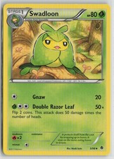 Swadloon 5/98 Uncommon Emerging Powers Pokemon Lightly Played