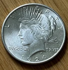 1924 - Peace $1 Silver Dollar - Uncirculated. #2