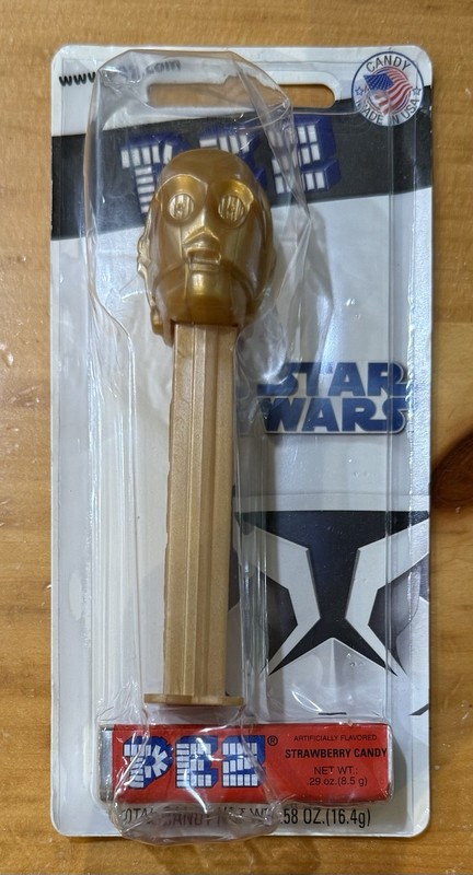 Star Wars Clone Wars C-3PO (2008) PEZ New on Card Blister Pack Candy Dispenser