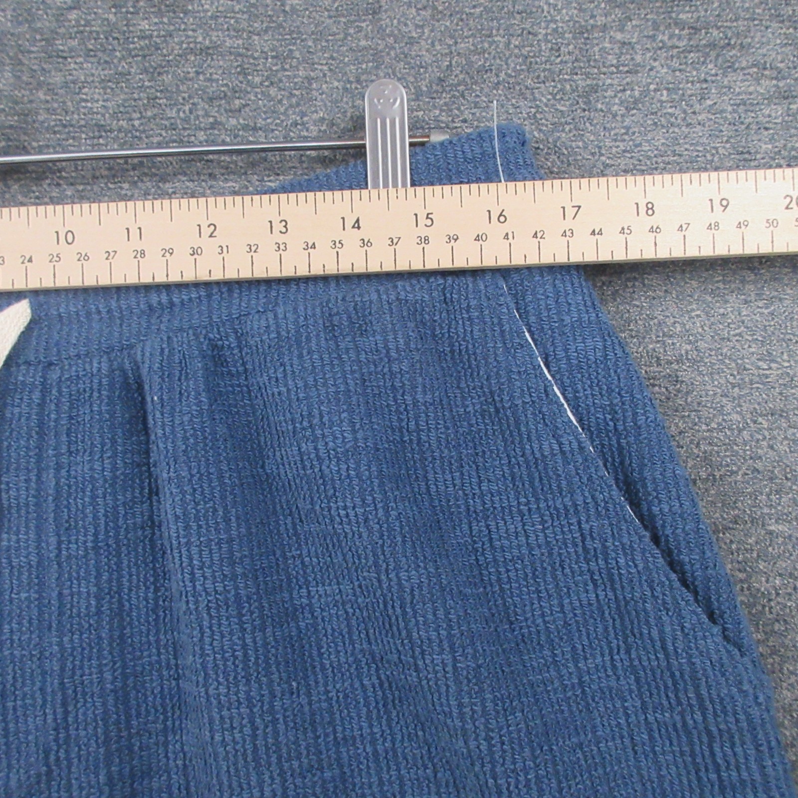 Scotch & Soda Shorts Adult Large Casual Beach Texture Slub Drawstring Blue