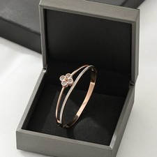 Edelstahl Armband- Kleeblatt Design Modeschmuck 
