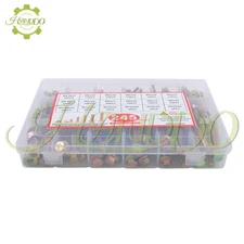 245 PCS M6 M8 M10 Heavy Duty Flanged Bolts and Nuts Kit, 15 Most Common Sizes