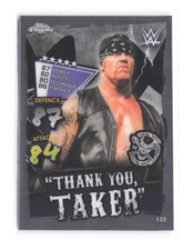 2021 Topps Chrome Slam Attax WWE The Undertaker 122 Thank You