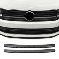 Kühlergrill Grillleisten für VW T6 Transporter 2015-2019 Highline Echt Carbon 2x