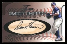 2002 Flair Drew Henson Sweet Swatch Bat Auto Autograph /785 Jumbo U9242