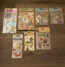 7x NEW Holiday Christmas Scrapbook Stickers Packs Craft Sticko Jolee's Sandylion