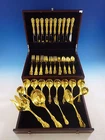 Francis I Gold by Reed and Barton Sterling Silver Flatware Service Set 64 Pcs