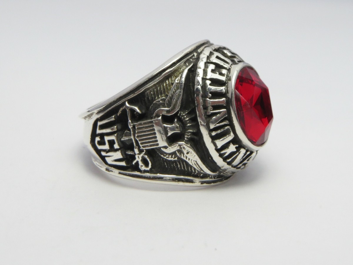 Silver 925 , UNITED STATES , USN RING , US NAVY , US navy RING , US 14.5 Silver 925 , UNITED STATES , USN RING , US NAVY , US navy RING , US 14.5