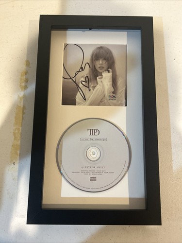 TAYLOR SWIFT SIGNED AUTOGRAPH FRAMED CD PSA COA TORTURED POETS WITH HEART!❤️ - Picture 4 of 4