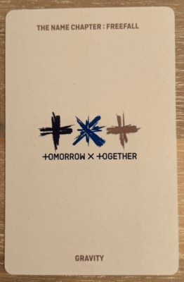 TXT SOOBIN FREEFALL Gravity Ver - Photocard Official Photo card PC