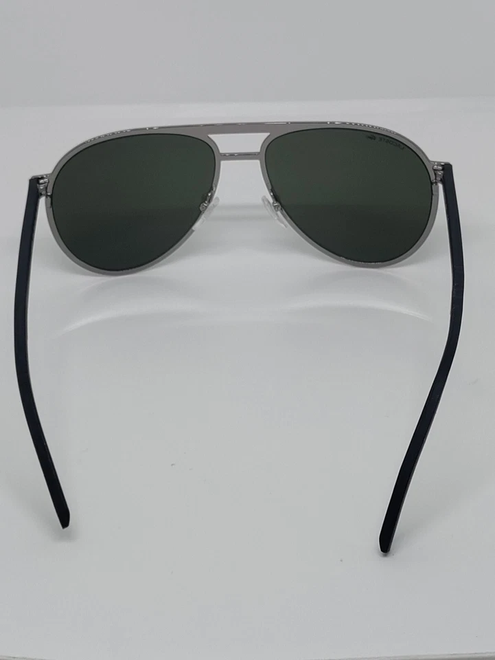 Gafas de sol piloto Lacoste para hombre brillantes de metal/gris/verde - L193S 035 sexy 🔥 Foto 3 de 4