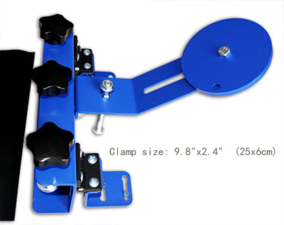 INTBUYING Updated 1 Color Desktop Silk Screen Printing Clamp with Rubber Pad