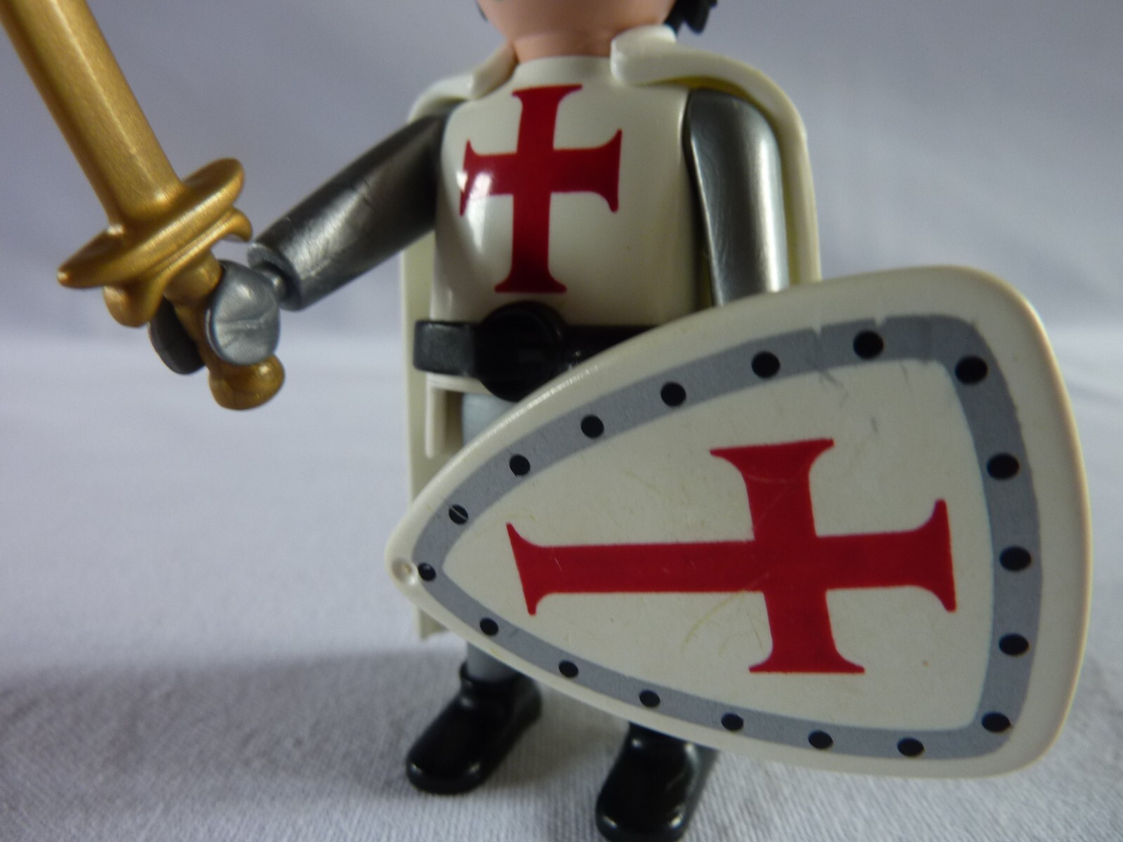Figurine PLAYMOBIL Chevalier Des Croisades - Vintage - Occasion Bon État - Pour Collection Ou Jeu