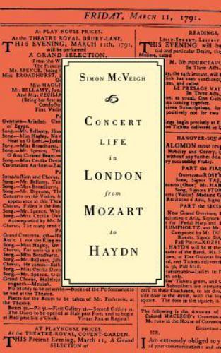 Concert Life in London from Mozart to Haydn McVeigh Hardback 9780521413534