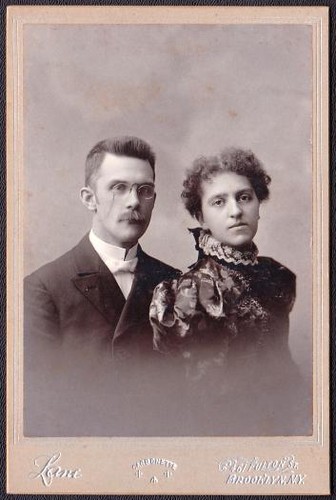 Reverend & Mrs. Frank Grey Cabinet Photo - Brooklyn, New York - Picture 1 of 2