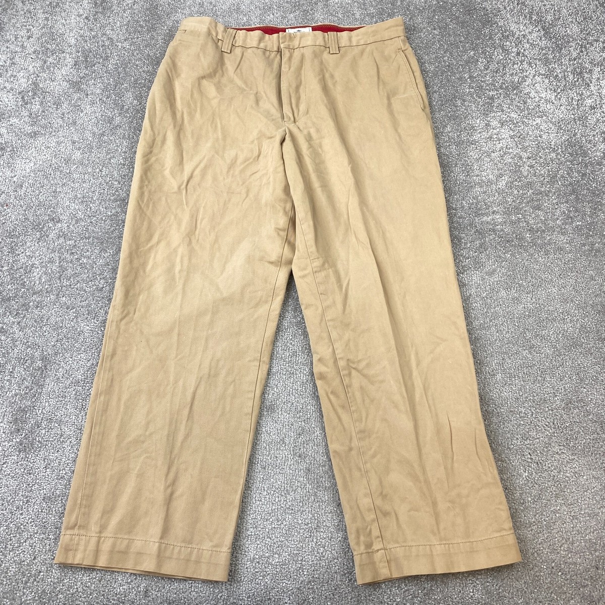Dockers Relaxed Fit Straight Chino Pants Men's Size 36X29 Tan Flat