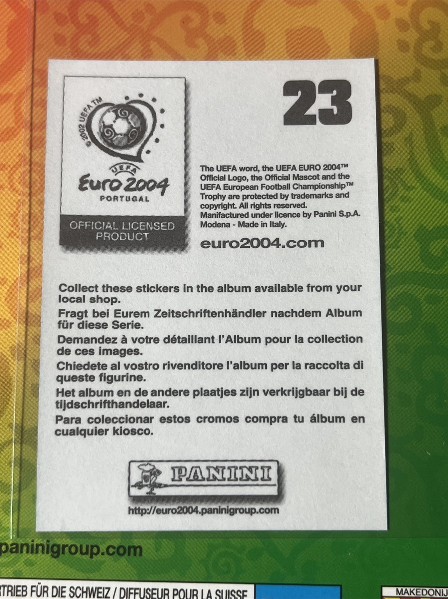 EURO 2004 Panini Complete Loose Set & Empty Album | eBay