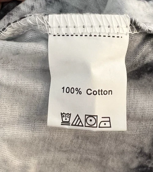 SUPREME Abito midi smanicato nero e bianco tie dye orlo curvo taglia L