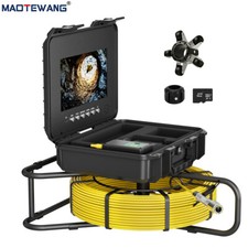 Sewer Camera 60m/197ft Pipe Inspection Camera with Meter Counter 10inch Monitor