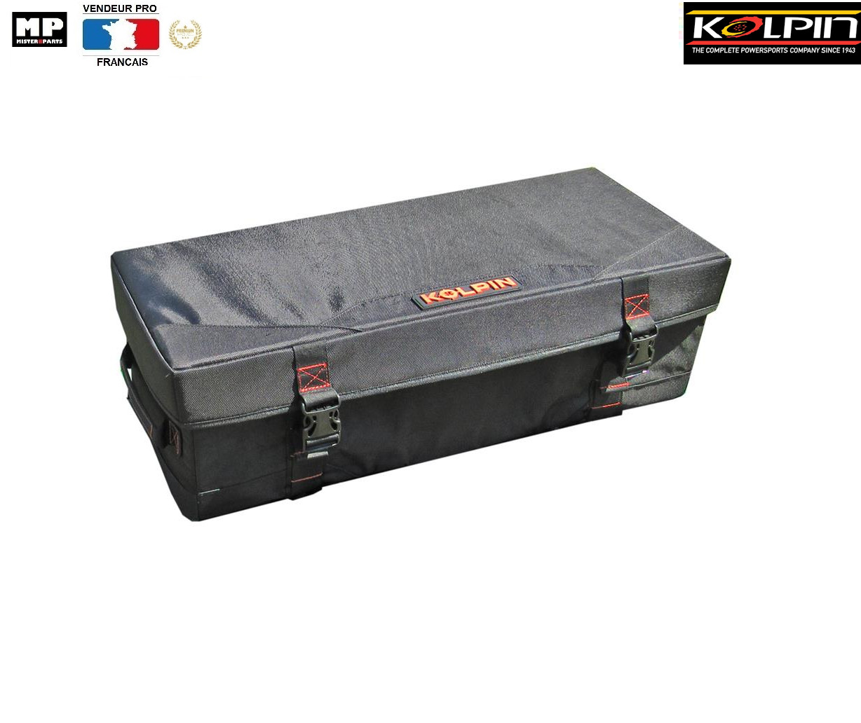 Coffre arrière Kolpin 91163 anti-vibrations semi-rigide pour quad noir