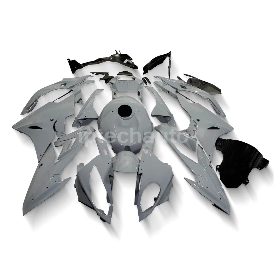Gray Grey Painted Fairing Kit Bodywork + Tank Cover For BMW S1000RR 2015 2016 US Foto 2 de 4