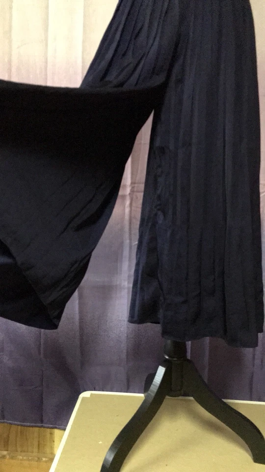 Culottes plisados Grace Elements, pequeños, azul oscuro 100 % poliéster Foto 3 de 4