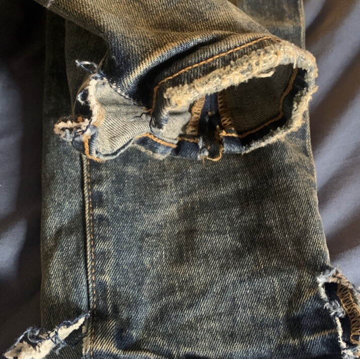 purplebrand ジーンズ 32 Purple Brand 32W x 33L Reflective Distressed Men's Denim