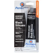 3 oz Tube Permatex 81158 Black Silicone Adhesive Sealant Made in USA
