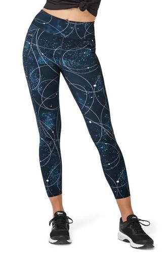 Legging Sweaty Betty Zero Gravity 7/8 - Imprimé Espace, Taille M, Compression - Occasion