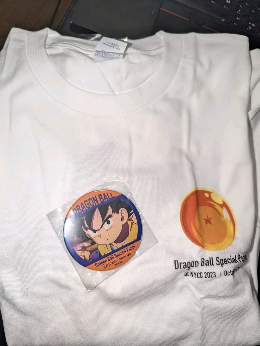 NYCC 2023 Dragon Ball Daima Special Panel T Shirt XL & Pin Limited 