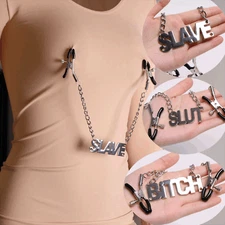 BDSM Slave Nipple Clamps Breast Clip Stimulator Bondage Adult Games for Couples
