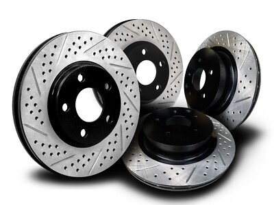 BSDOD008SD Charger Challenger V6 2WD 2005-2023 Brake Rotors Double Drill & Slot