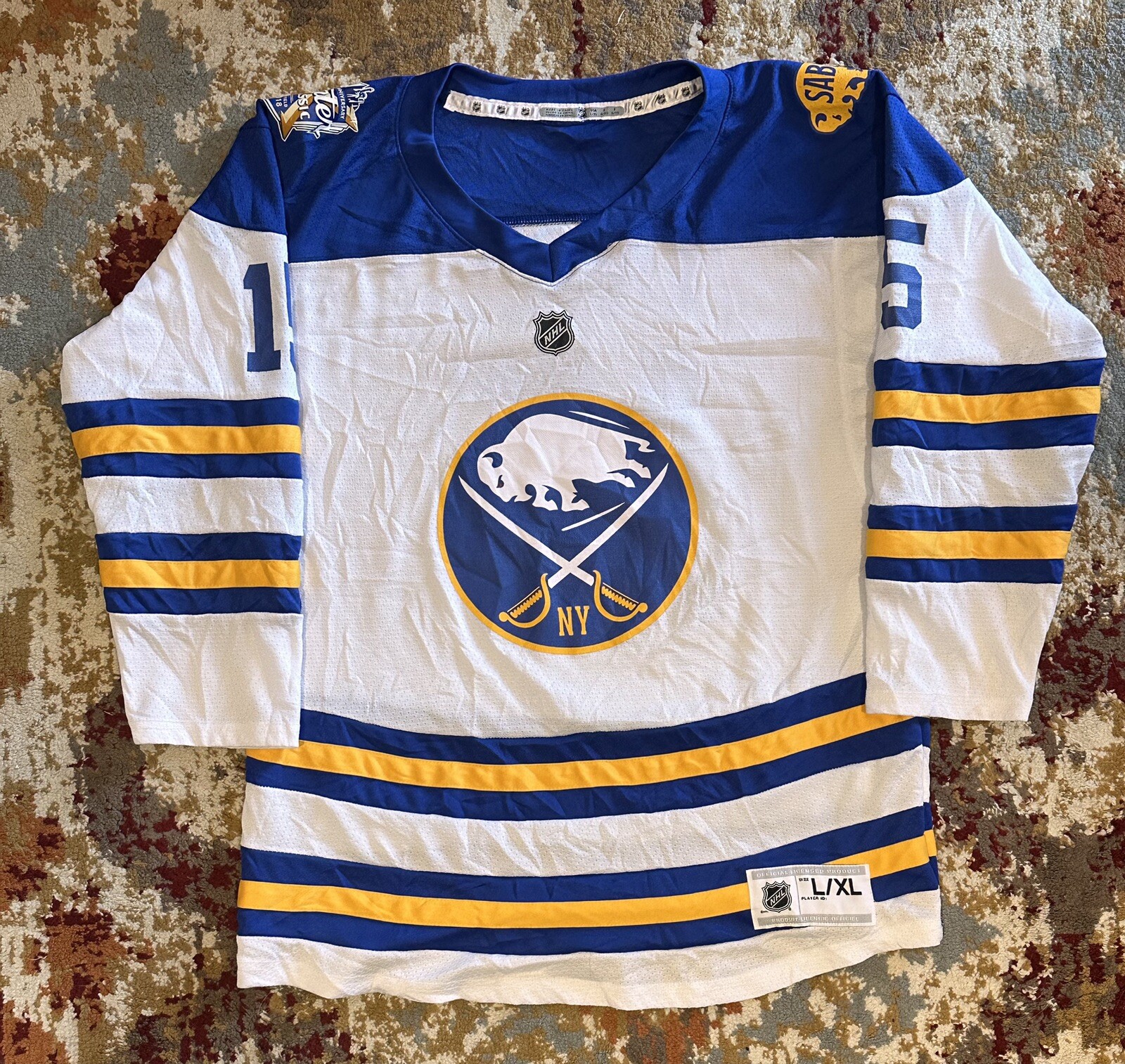 NHL Buffalo Sabers #15 Jack Eichel  2018 Winter Classic NHL Jersey L/XL