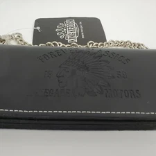 New King Kerosin Leather Wallet w/ Chain, "Forever Classics Renegade Motors" 