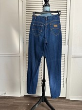 Vintage 80's Gitano Jeans High Waist Dark Wash Blue Jeans Denim Size 8