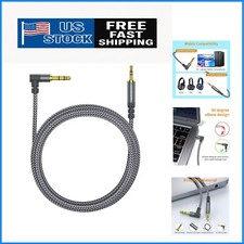 6.6FT Gold-Plated Aux Audio Cable 3.5mm to 2.5mm for Bose and JBL Headphones