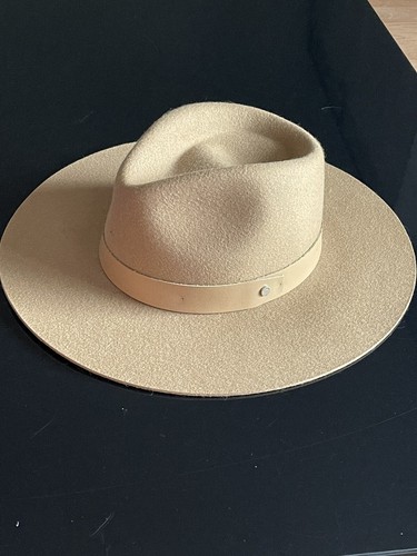 RAG \u0026 BONE Kacy Wool Fedora Hat Camel 