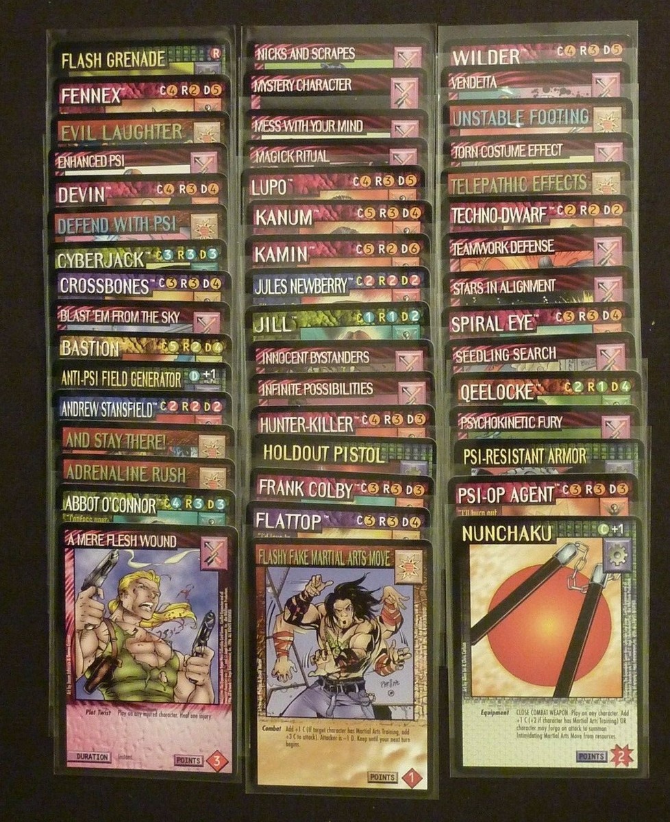 Wildstorms (CCG) Conflict Edition - Complete Set 165 cards | eBay